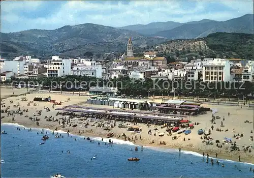 Calella Fliegeraufnahme Strand Kat. Barcelona