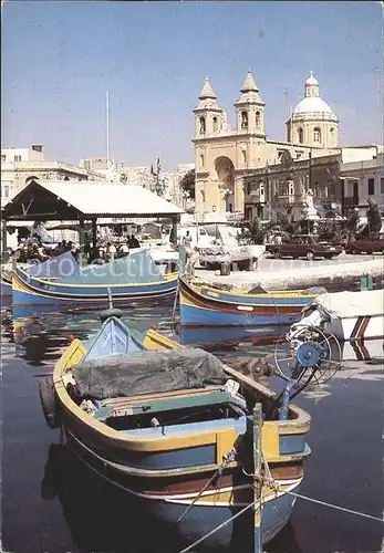 Malta Marsaxlokk Fishing Village Kat. Malta