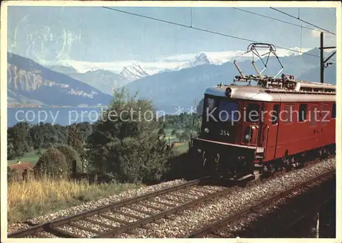 Loetschbergbahn Thunersee Berner Oberland  / Loetschenpass /Rg. Gastere
