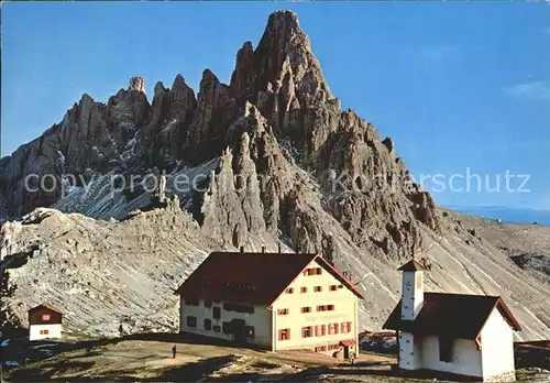 Dreizinnenhuette Paterkofel Kat. Sexten Sesto Suedtirol