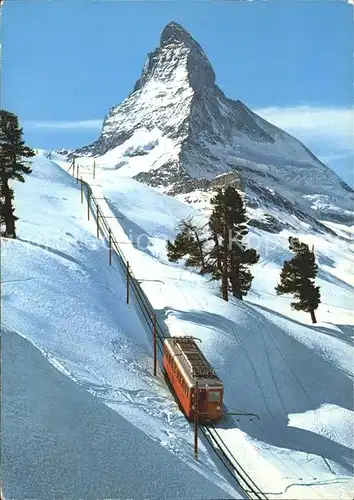 Zermatt VS Gornergratbahn Riffelalp Matterhorn Kat. Zermatt