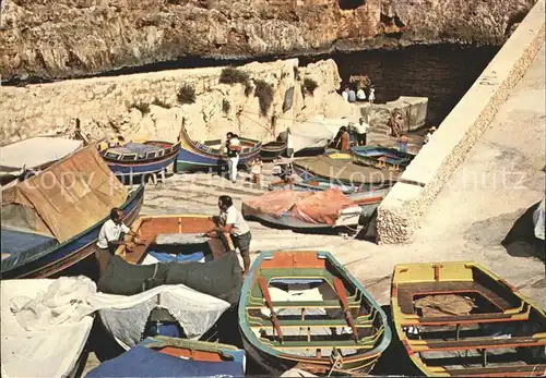 Wied iz Zurrieq Fischboote Kat. Malta