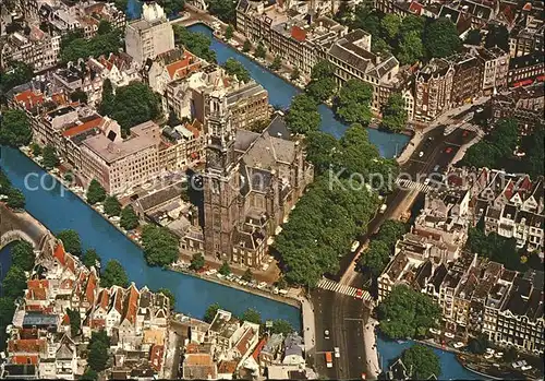 Amsterdam Niederlande Fliegeraufnahme mit Westernkerk Kat. Amsterdam