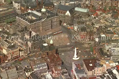 Amsterdam Niederlande Fliegeraufnahme Dam mit koeniglichem Palast Kat. Amsterdam