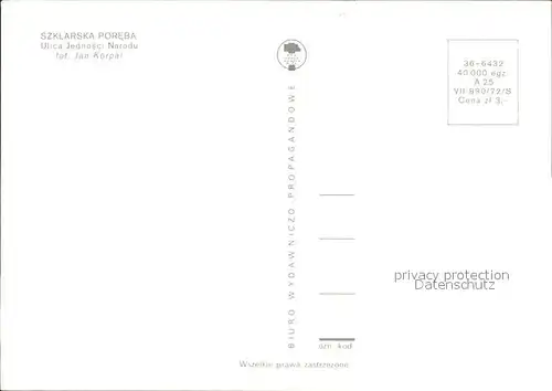 Szklarska Poreba Ortspartie im Winter Kat. Polen