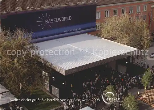 Basel BS Messehaus Baselworld Uhrenmesse Kat. Basel
