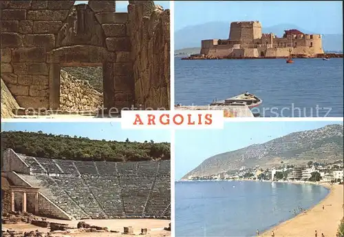 Argolis Ruine Amphitheater Strand Kat. Argolis