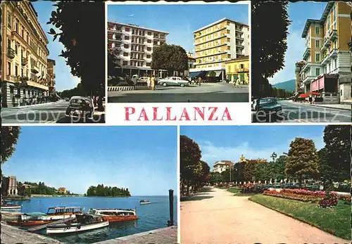 Pallanza Teilansichten Hafen Park Kat. Italien