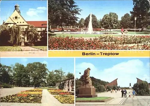 Treptow Berlin Rathaus Rosengarten Park Sowjetisches Ehrenmal / Berlin /Berlin Stadtkreis