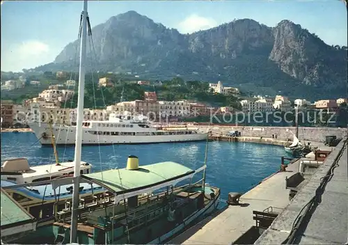 Capri Grosser Strand der Hafen Kat. Golfo di Napoli