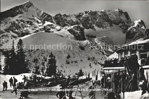 Alpspitze Zugspitze Kreuzeck Haus Kat. Garmisch Partenkirchen