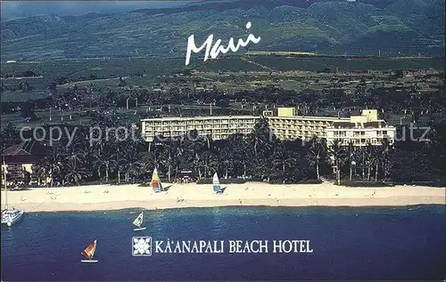 Maui Hawaii Kaanapali Beach Hotel Fliegeraufnahme Kat. Maui