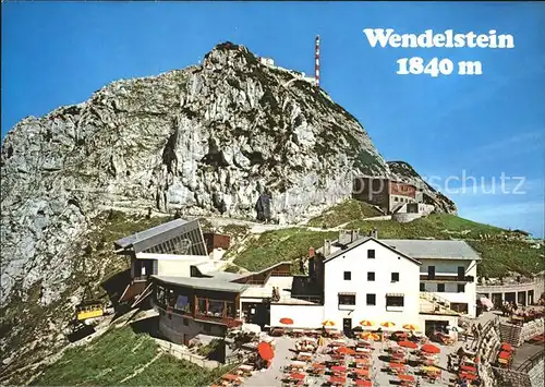 Wendelsteinhaus mit Gipfel und Bergstation Kat. Bayrischzell