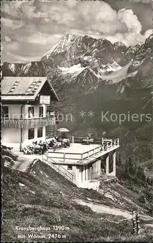 Kranzberghaus mit Woerner Karwendelgebirge Kat. Schwaz