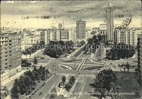 Milano Piazza della Repubblica Il nuevo grattacielo Kat. Italien