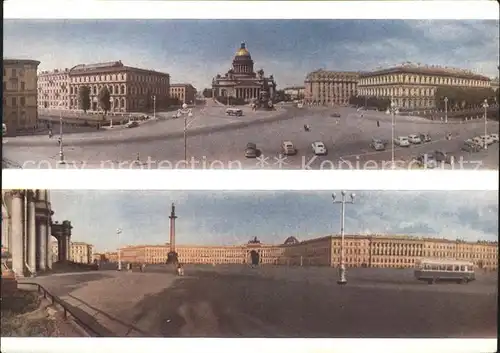 St Petersburg Leningrad Isaaksplatz Schlossplatz / Russische Foederation /Nordwestrussland