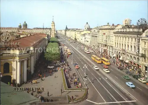 St Petersburg Leningrad Newskij Prospekt / Russische Foederation /Nordwestrussland