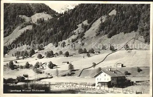 Stubachtal Tirol Gasthaus Wiesen Kat. Oesterreich