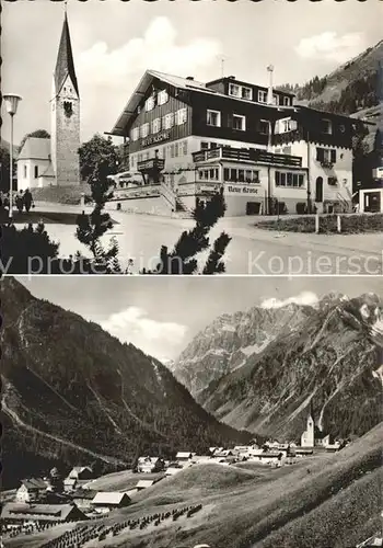 Mittelberg Kleinwalsertal Hotel Pension Neue Krone Kat. Oesterreich