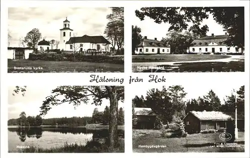 Haelsning Svenarums kyrka Hooks Herrgard Hoksjoen Hembygdsgarden Kat. Schweden