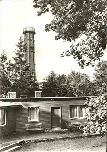 Altenberg Erzgebirge Bergbaude und Aussichtsturm auf dem Geisingberg Kat. Geising