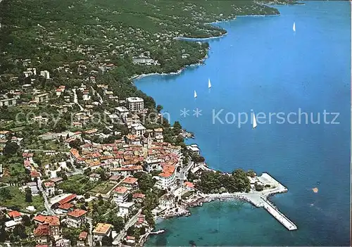 Lovran Fliegeraufnahme Kat. Kroatien