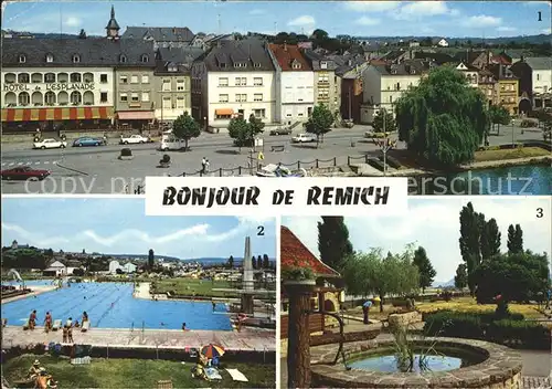 Remich Esplanade et Moselle Piscines Minigolf Kat. Luxemburg