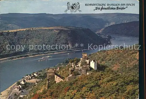 Bornhofen Kamp Die feindlichen Brueder Serie Romantische Burgen am Rhein Kat. Kamp Bornhofen
