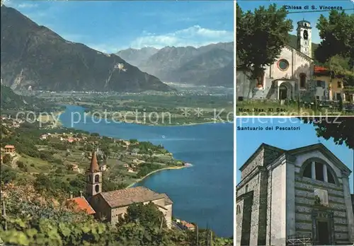 Gera Lario Panorama Chiesa di San Vincenze Santuario del Pescatori