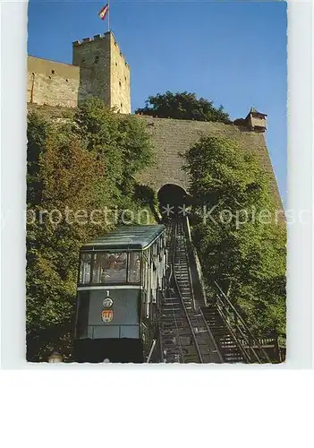 Salzburg Oesterreich Drahtseilbahn zur Hohensalzburg Kat. Salzburg