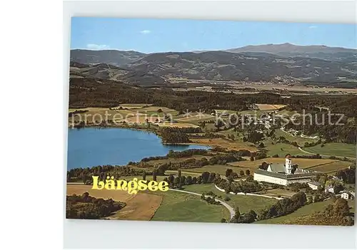 Kaernten Laengsee mit Schlosspension Panorama Kat. Villach