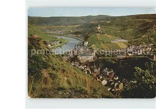 Cochem Mosel Panorama mit Burg Cochem Kat. Cochem