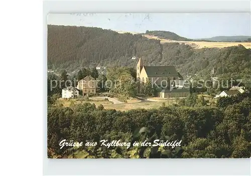 Kyllburg Rheinland Pfalz Kath Landvolkhochschule mit Stiftskirche Kat. Kyllburg