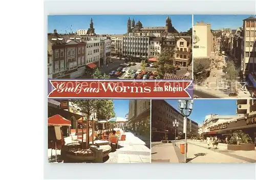 Worms Rhein Obermarkt Wilh Leuschner Str Am Roemischen Kaiser Kat. Worms