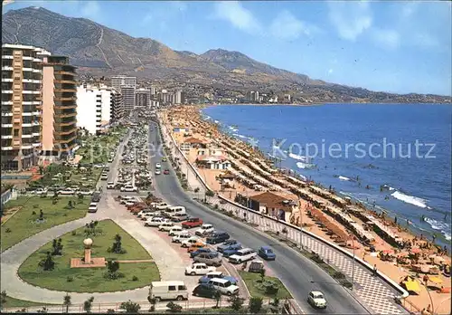 Fuengirola Costa del Sol Fliegeraufnahme Strand Los Boliches Kat. Spanien