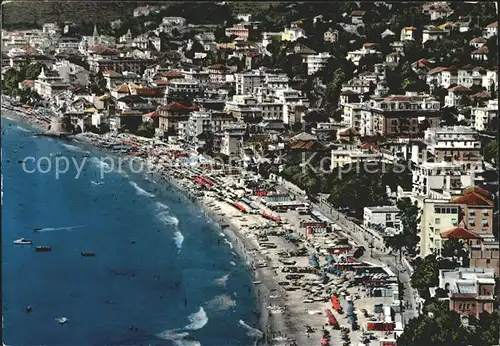 Alassio Fliegeraufnahme Strandpartie Kat. 