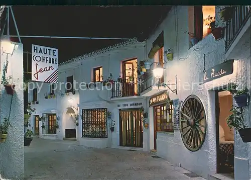 Torremolinos La Nogalera Strassenpartie bei Nacht Kat. Malaga Costa del Sol