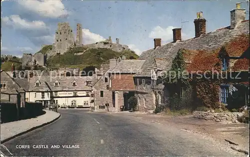 Corfe Dorset Castel and Village Kat. Purbeck