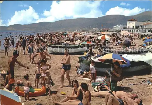 Castelldefels Strandszene Kat. Costa Brava