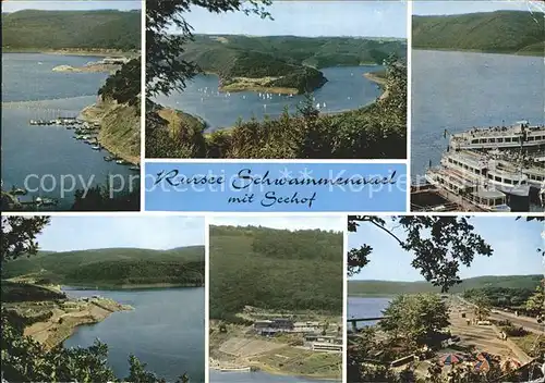 Heimbach Schwammenauel Rursee Schwannenauel mit Seehof Kat. Heimbach