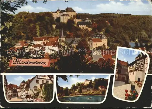 Blankenheim Eifel mit Burg Schwanenweiher und Ahrquelle Kat. Blankenheim