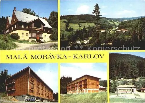 Karlov Mala Moravka Hotel Chata Berghuette Panorama Landschaft
