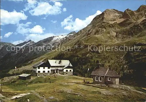 Zufallhuette Martelltal Berghuette Vinschgau Ortler Alpen Kat. Suedtirol