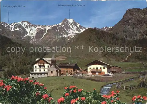 Kurzras Schnals Gasthof Schnalstal Kapelle oetztaler Alpen Kat. Schnals Bozen Suedtirol