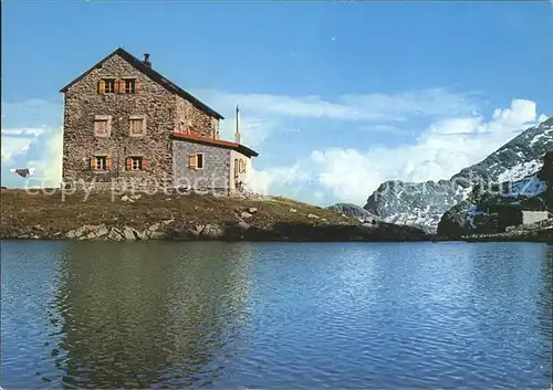 Brixen Suedtirol Flaggerschartenhuette Bergsee Sarntaler Alpen Kat. Bressanone