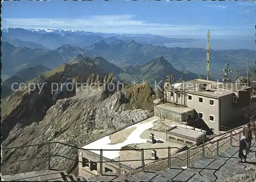 Saentis AR mit Glarneralpen Gipfelstation Fernsicht Kat. Saentis