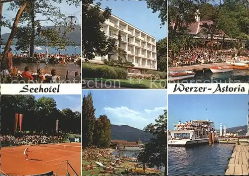 Poertschach Woerthersee Seehotel Werzer Astoria Modenschau Tennisplatz Strand Promenade Bootsanleger /  /