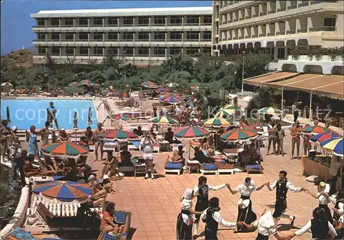 Playa de los Pocillos Hotel San Antonio Swimming Pool Tanz Trachten