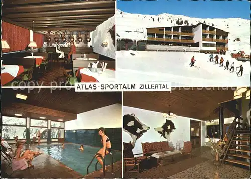 Schwendberg Hippach Atlas Sportalm Restaurant Hallenbad Wintersportplatz Zillertal Kat. Hippach Tirol