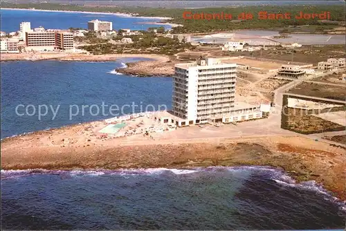 Colonia de Sant Jordi Hotelanlagen Fliegeraufnahme Kat. Colonia de Sant Jorge Mallorca